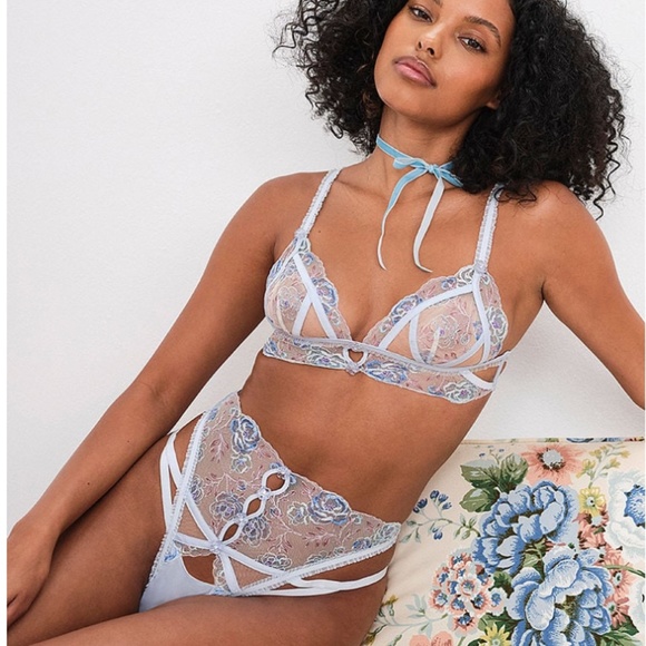 For Love And Lemons Other - ~ SOLD ~ For Love and Lemons Sorbet Rose 2pc Bralette & Cheeky Panty Set